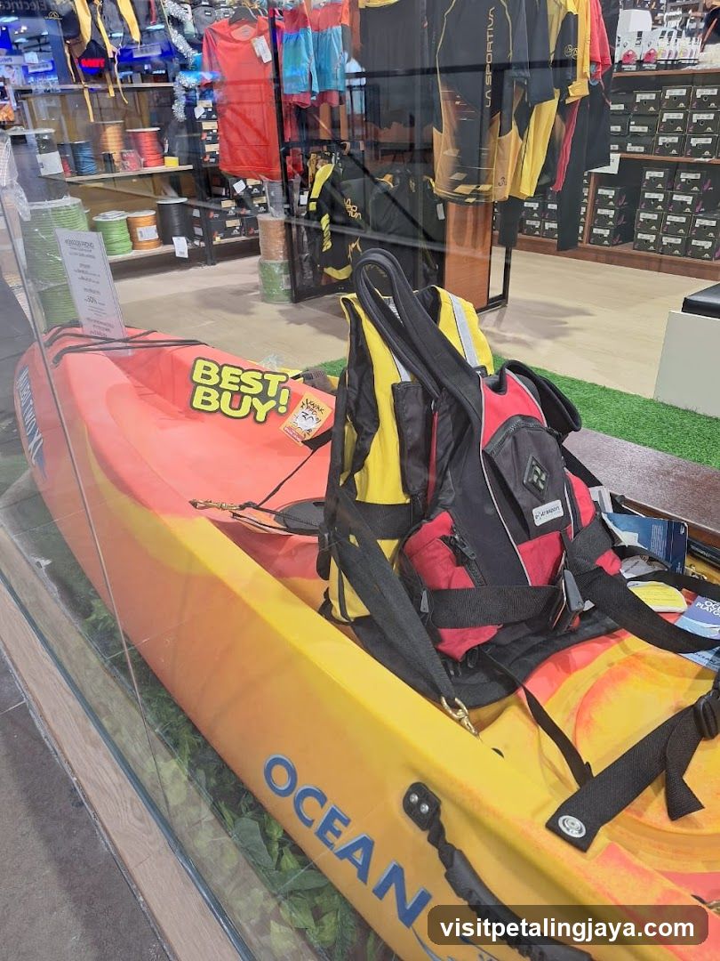Kayak Display in Store