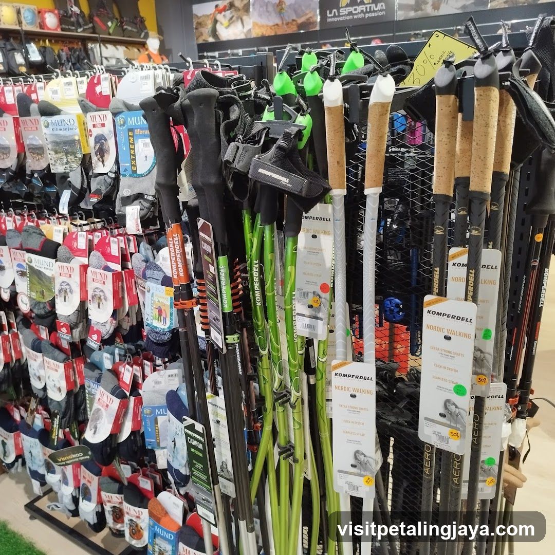 Nordic Walking Sticks Display