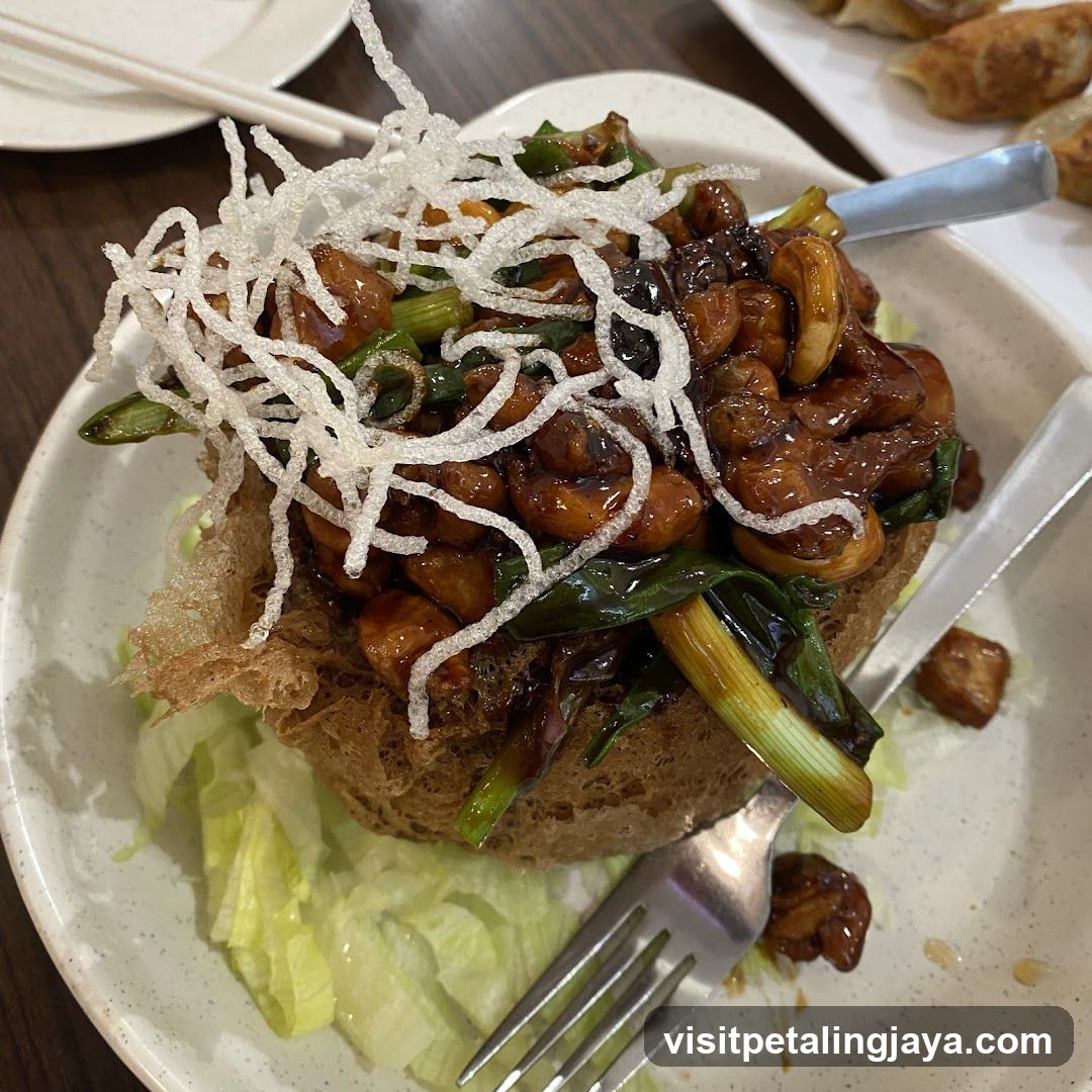 Stuffed Bread Bowl with Peanut Sauce