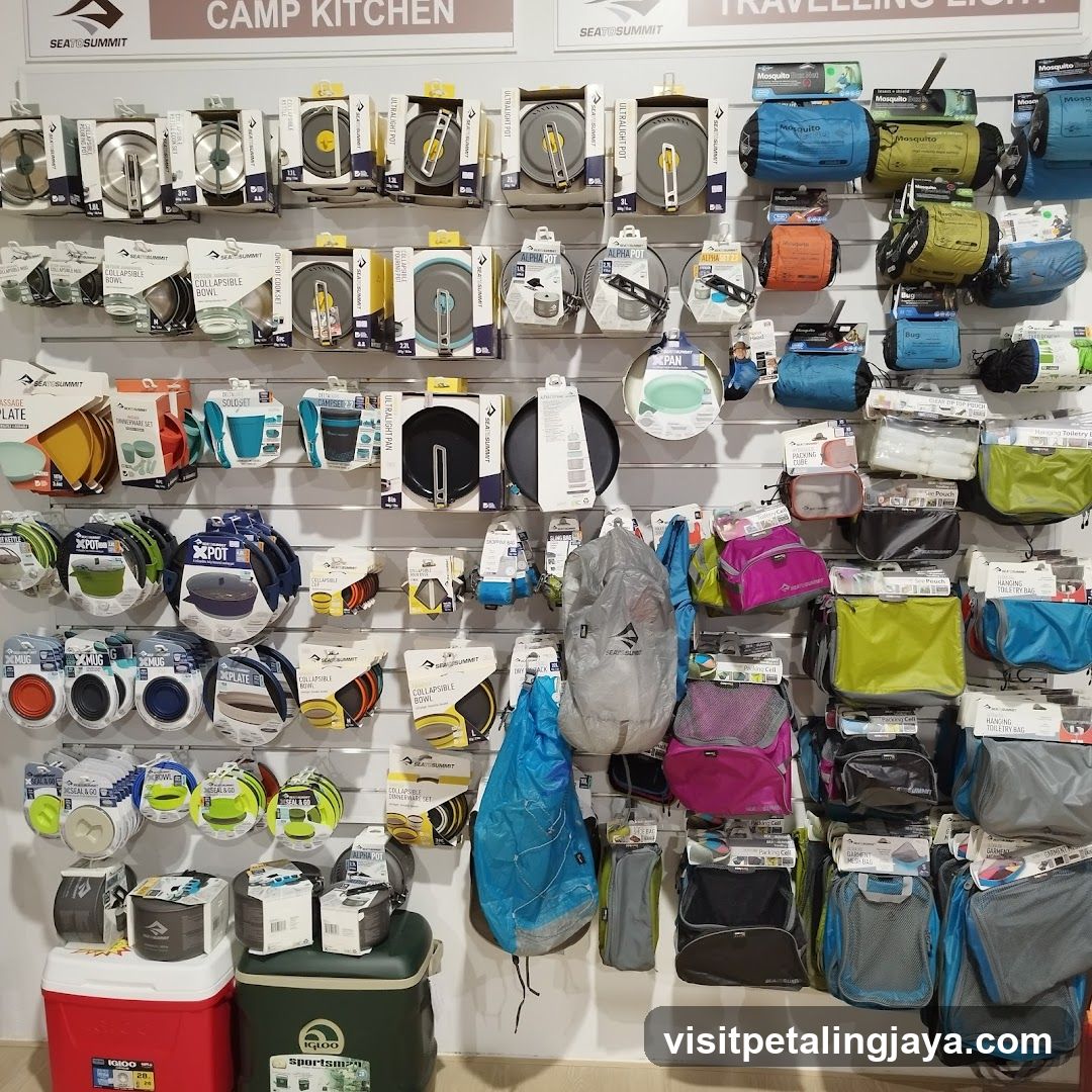 Camping Gear Display Wall