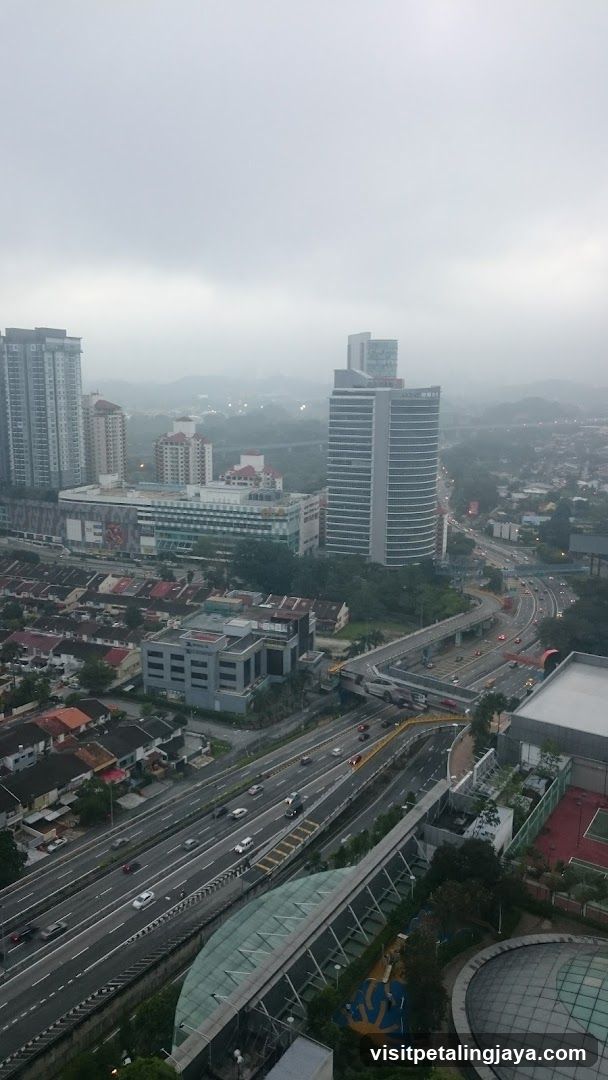 Cityscape with Highways and Buildings