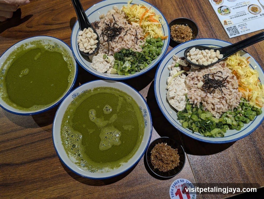 Matcha and Rice Bowl Meal