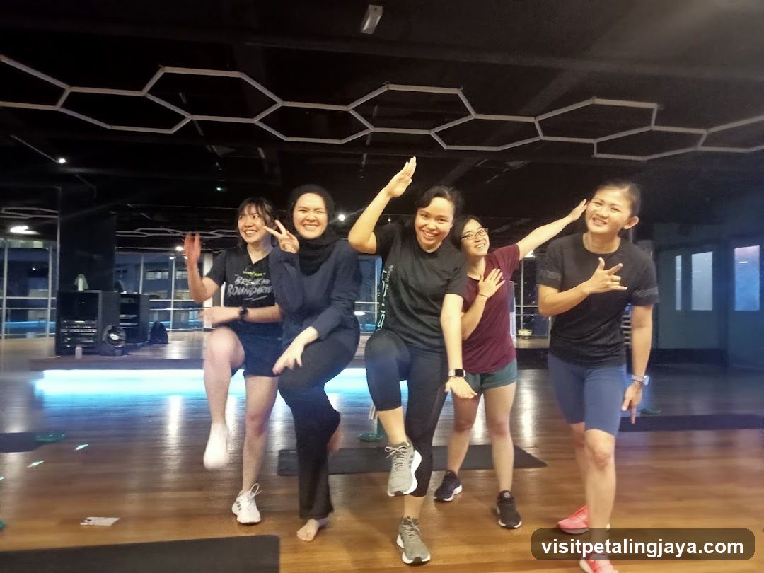 Group in Fitness Studio