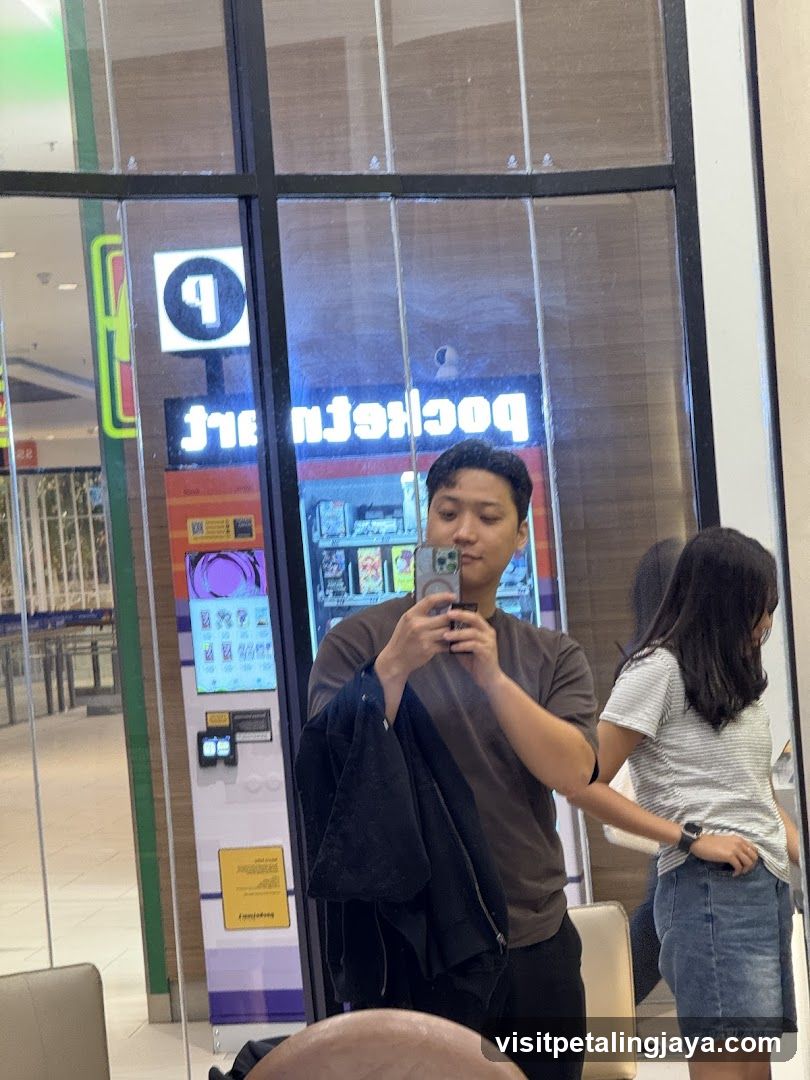 Selfie in Mall Interior