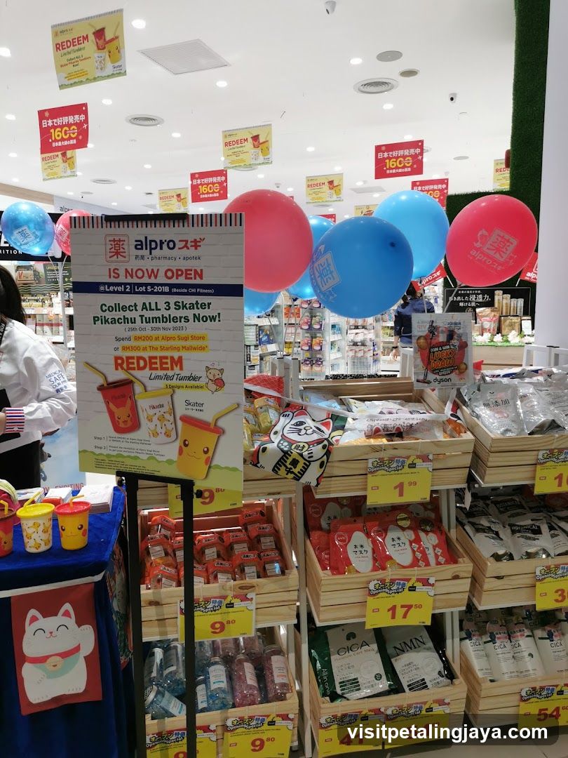 Alpro Shop Interior with Skater Tumbler Promotion