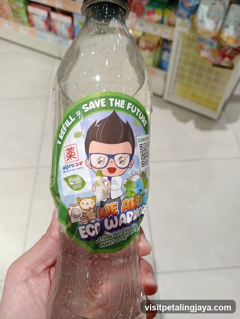 Alpro Refill Bottle with Eco Warrior Label