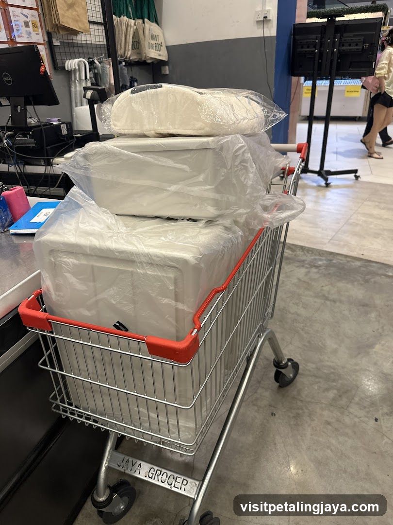 Shopping Cart with Boxes