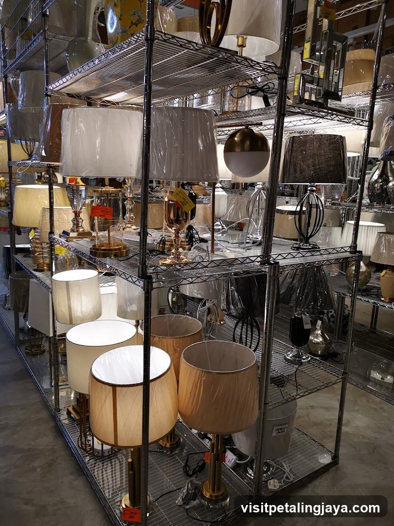 Lamp Display in Store