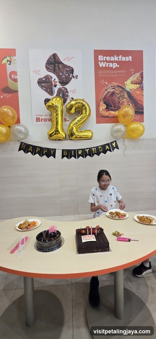 Birthday Celebration at a Cafe