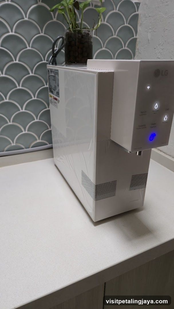 LG Water Dispenser on Kitchen Counter