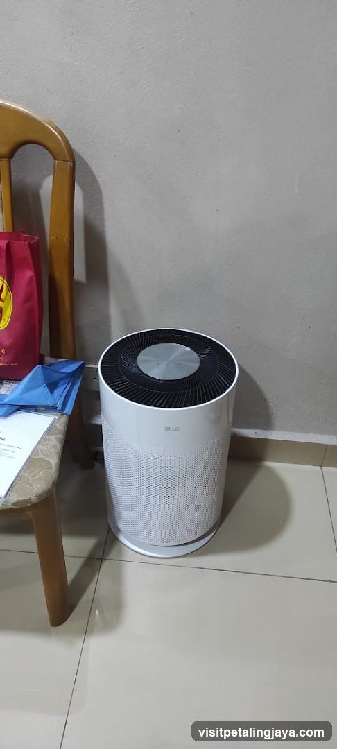 LG Air Purifier on Floor