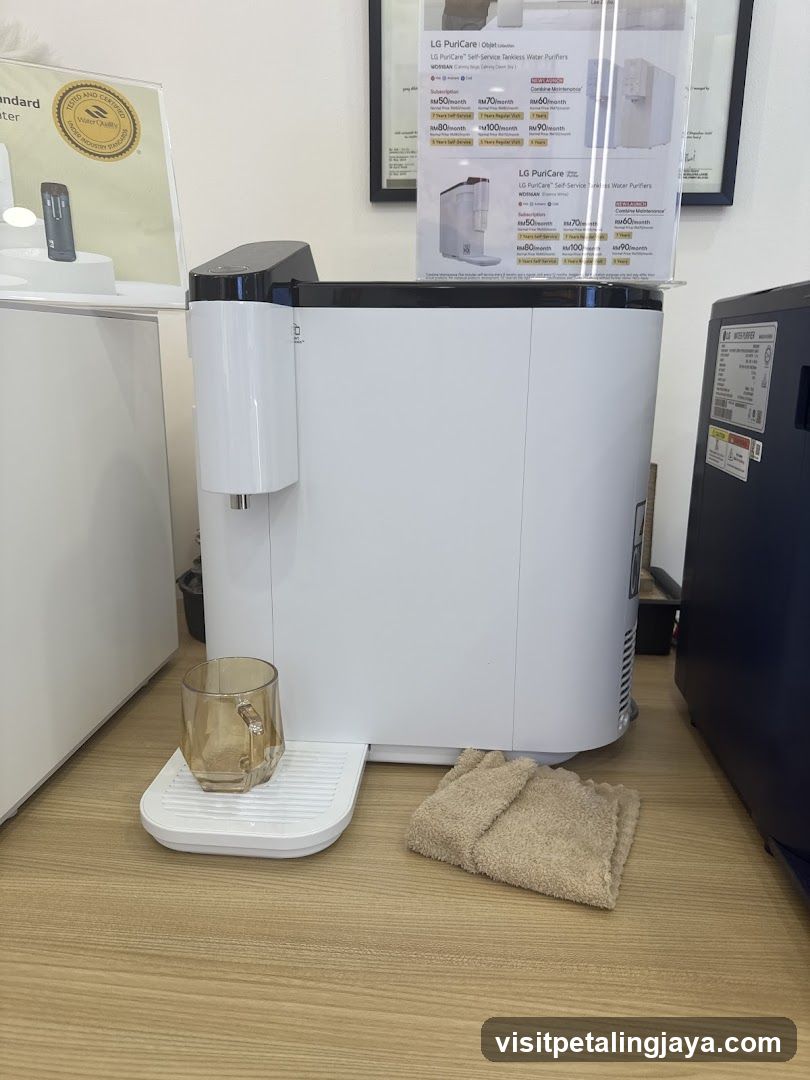 LG Water Purifier Display