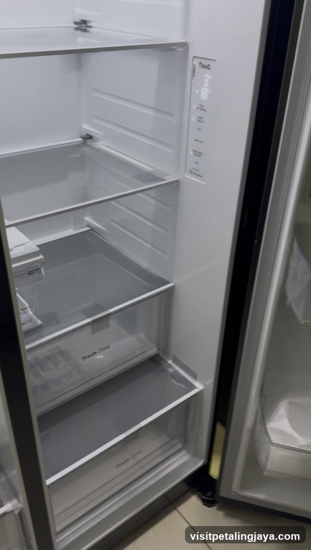Empty Refrigerator Interior