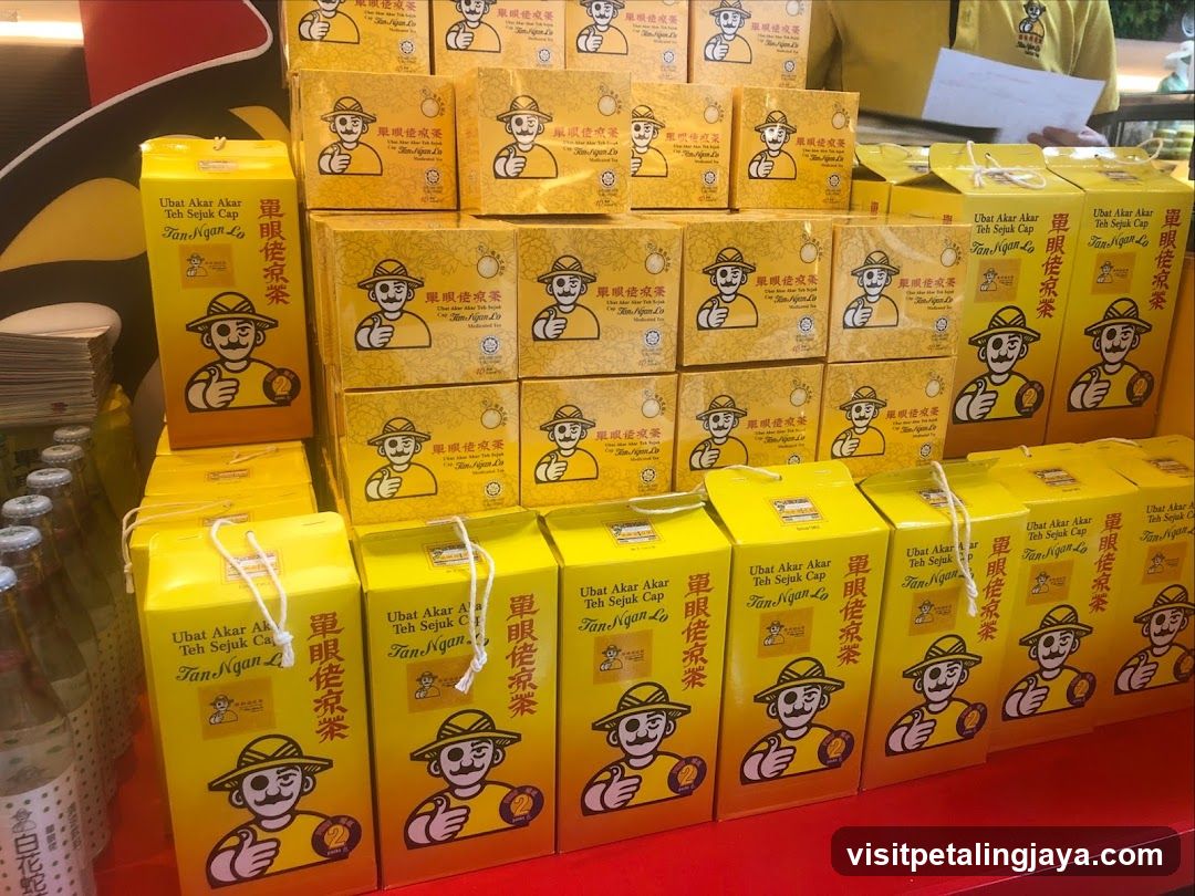 Yellow Tea Boxes Display