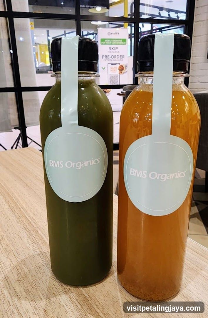 BMS Organics Juice Bottles