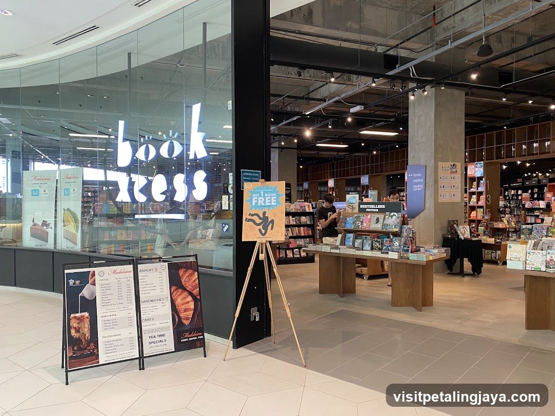 Bookstore Interior with Menu Boards