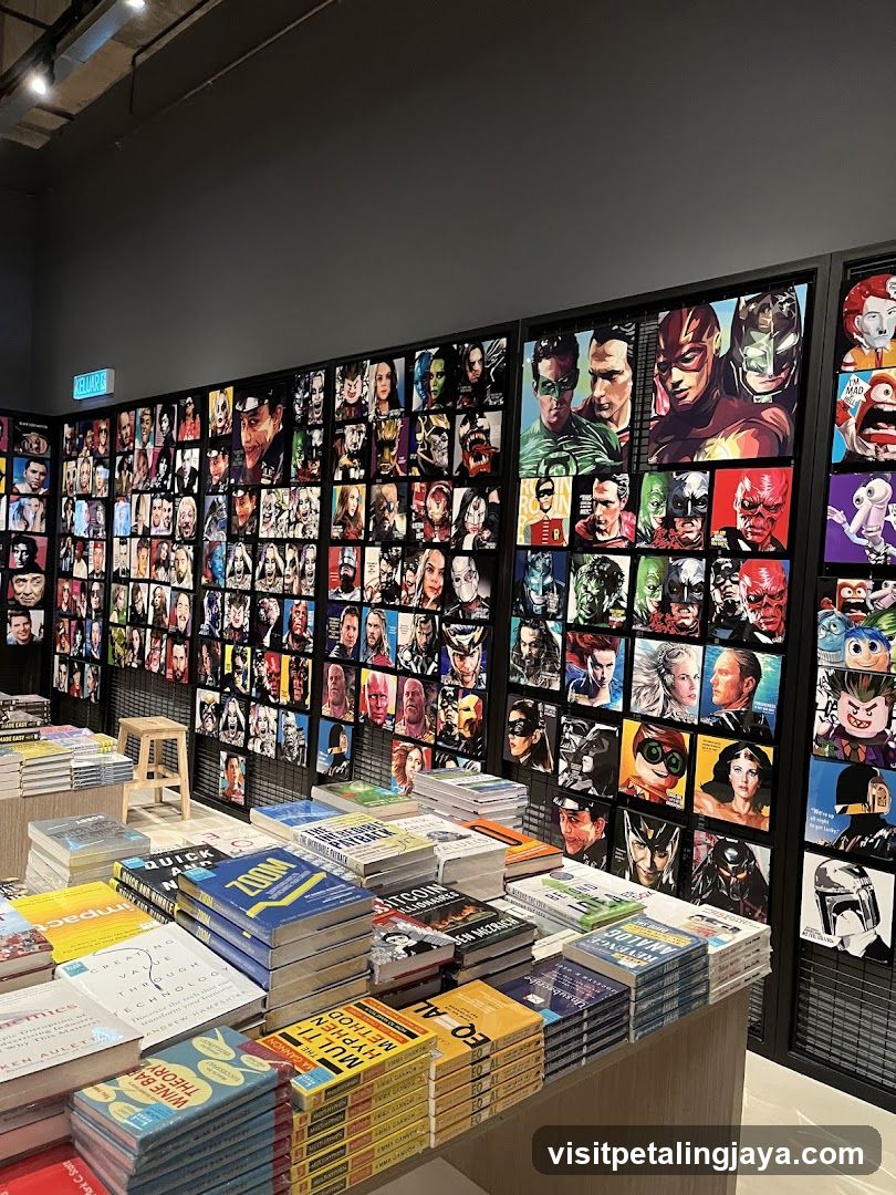 Comic Book Store Interior Display