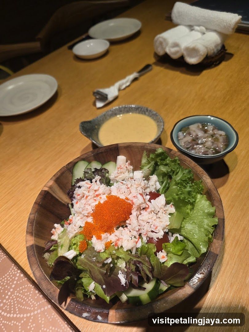 Salad with Crab and Caviar