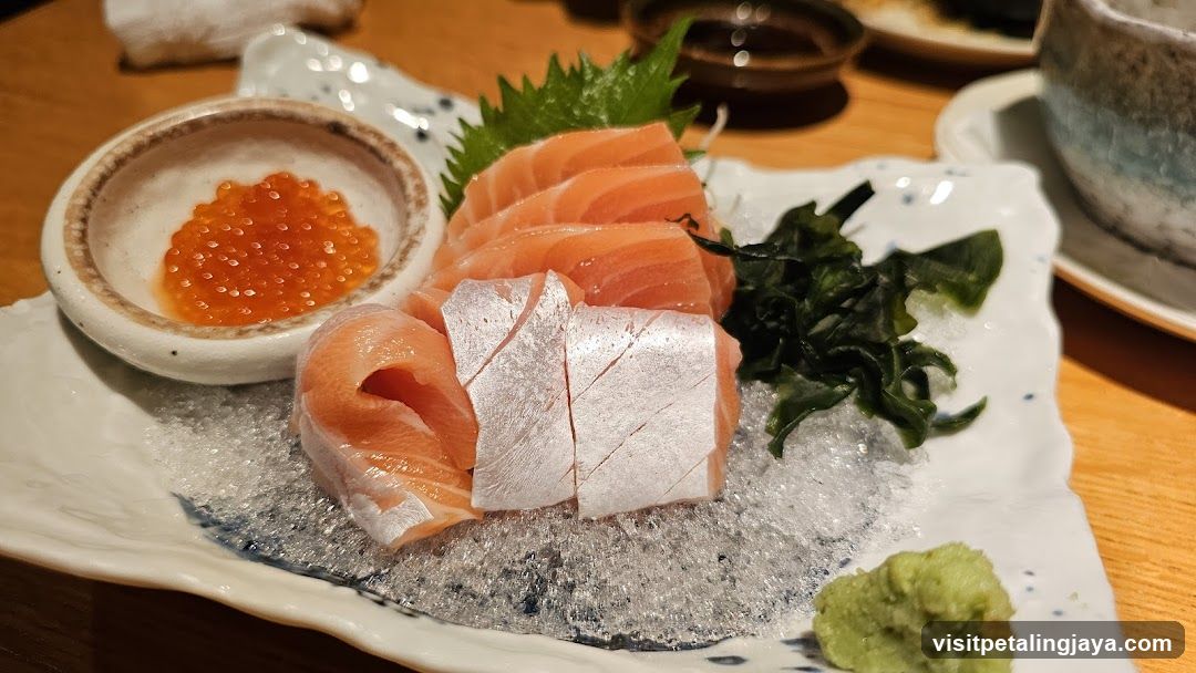 Sashimi Platter with Caviar and Wasabi
