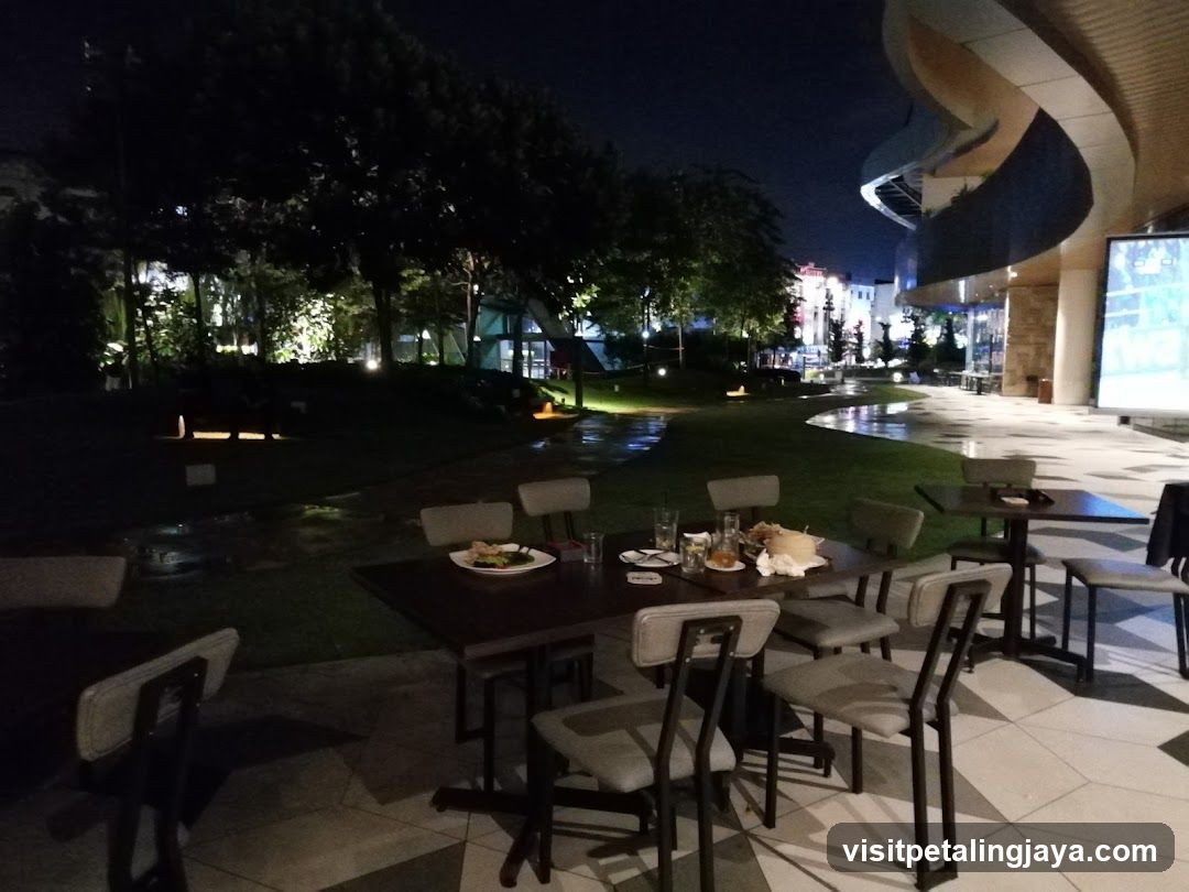 Outdoor Dining at Night