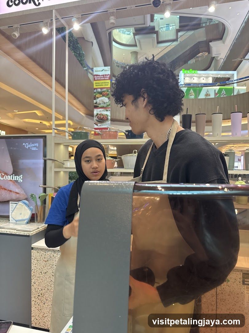 Staff in a food stall