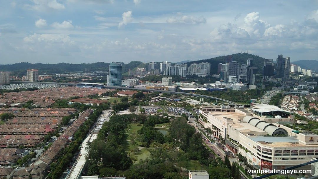 Cityscape with Residential and Commercial Areas