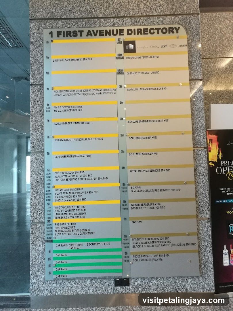 1 First Avenue Directory