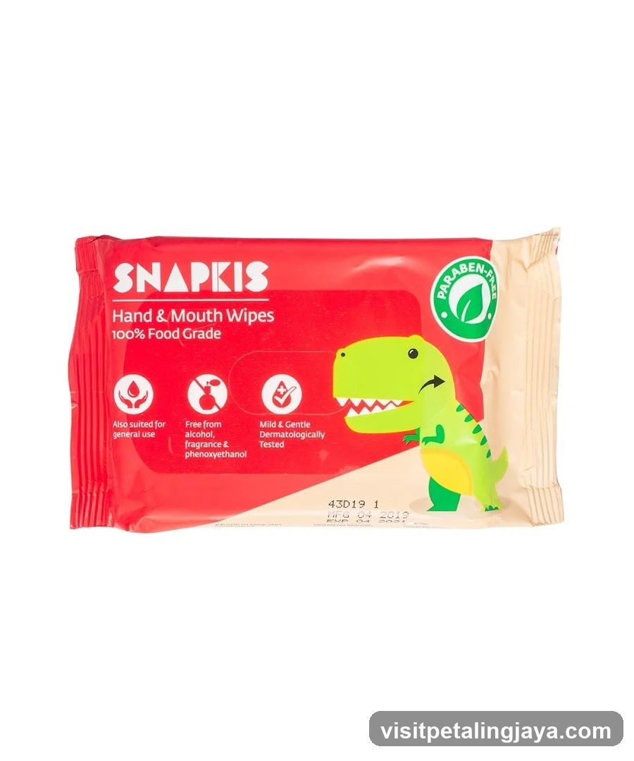 Snapkis Hand & Mouth Wipes