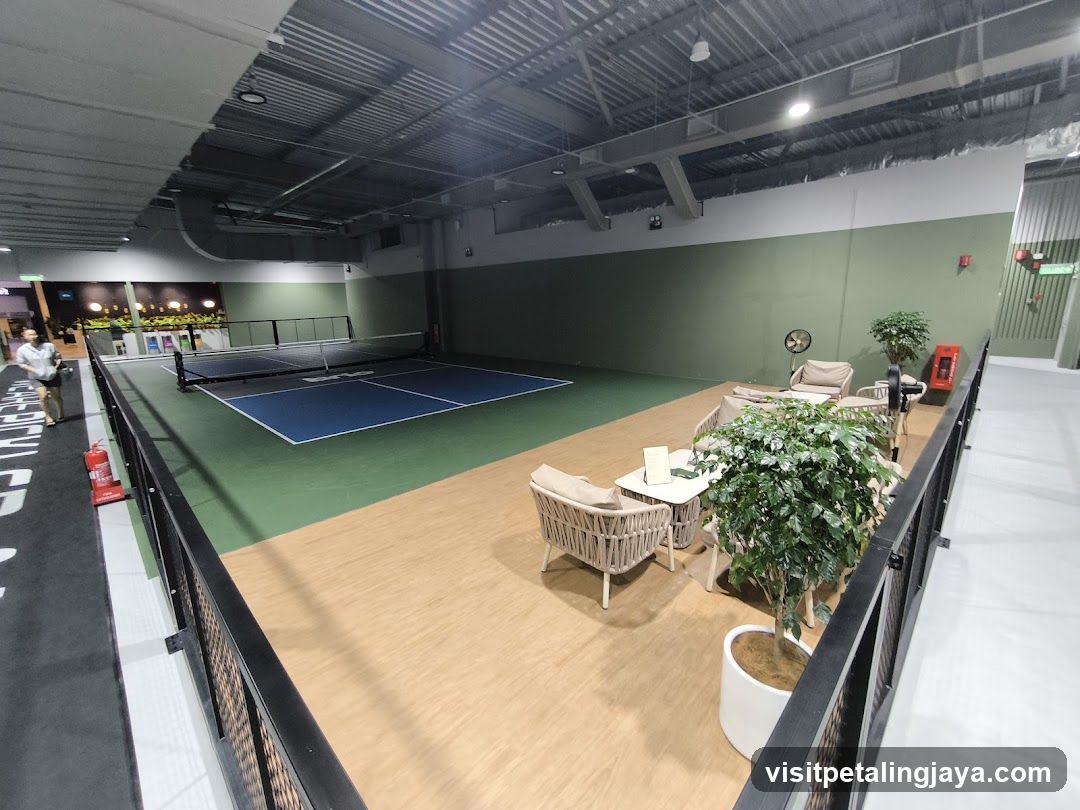 Indoor Tennis Court Lounge Area