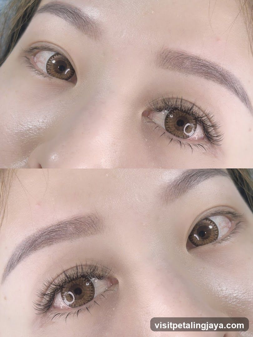 Close-up of eyes with makeup