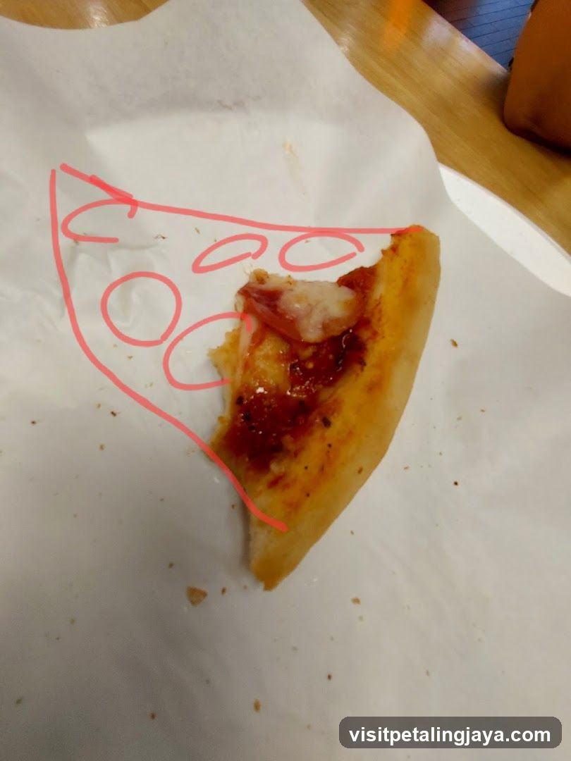 Pizza Slice on Paper