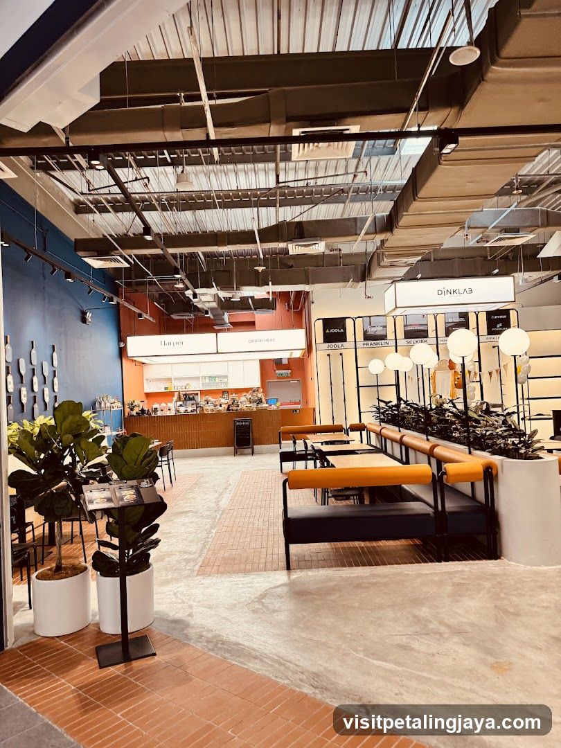 Interior of a modern café or restaurant space