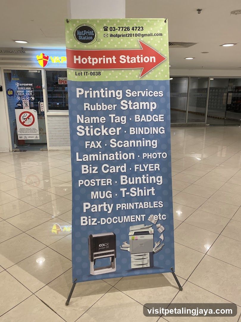 Hotprint Station Signage