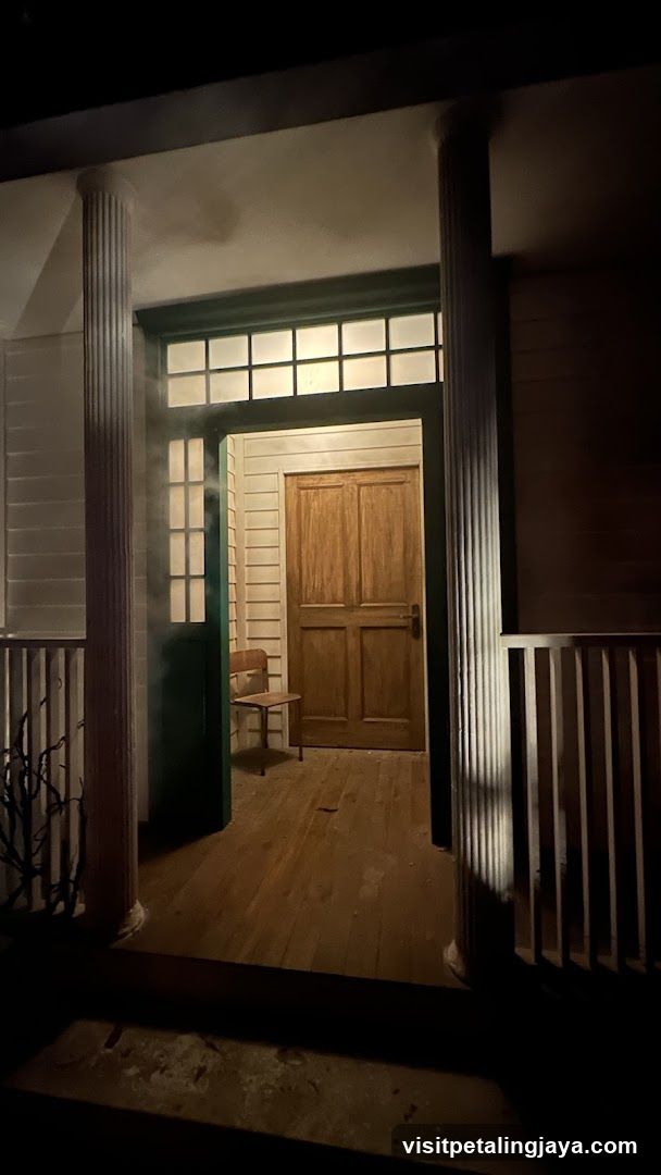 Nighttime Porch Entrance