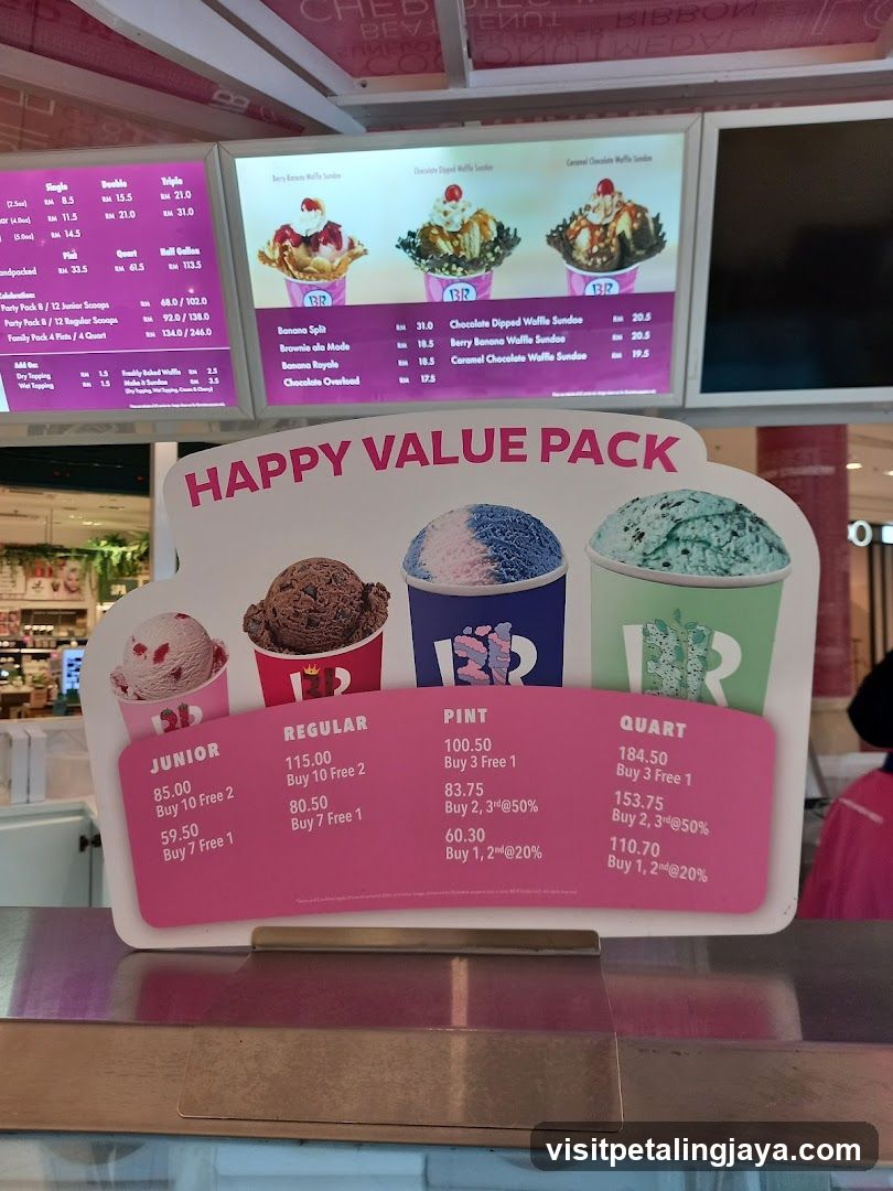 Baskin Robbins Ice Cream Shop Interior