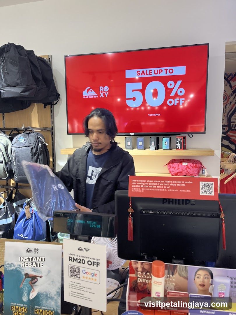 Retail Store Interior with Sale Display