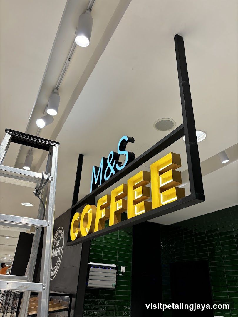 M&S Coffee Interior Signage