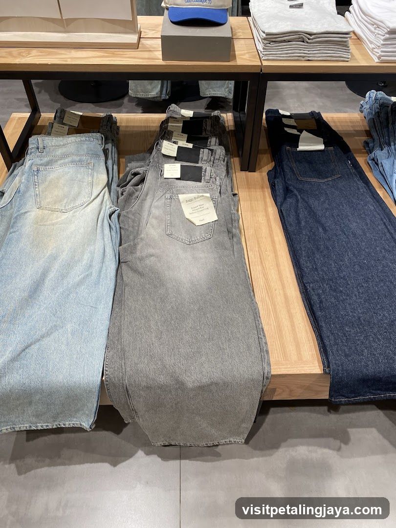 Denim Display in Store