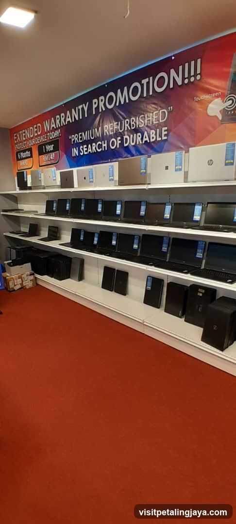 Refurbished Laptop Store Interior