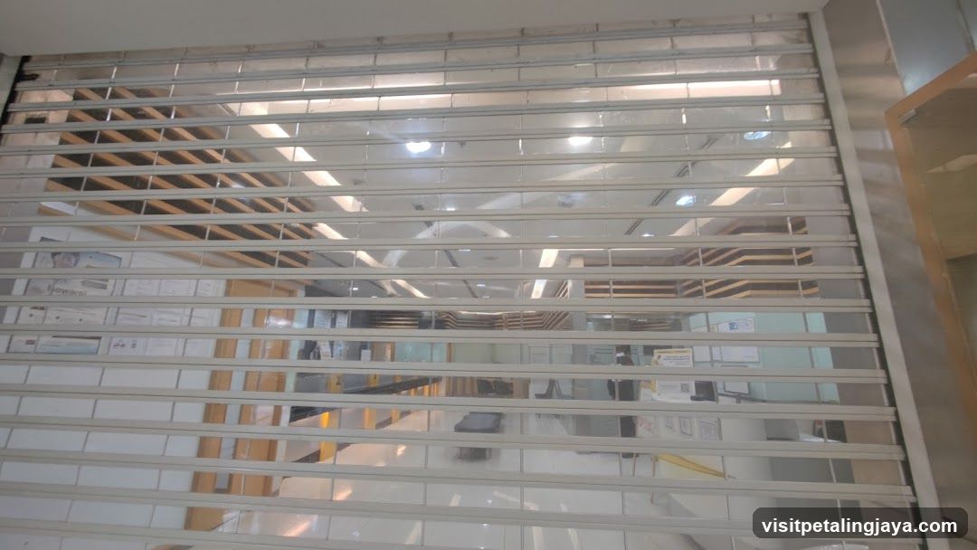 Closed Storefront with Rolling Shutter