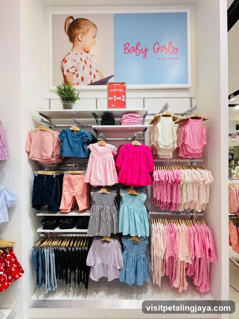 Baby Girls Clothing Display
