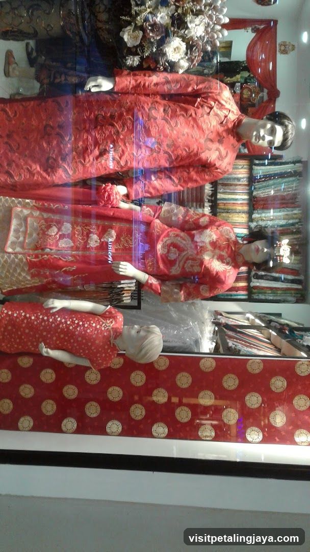Red Traditional Attire Display