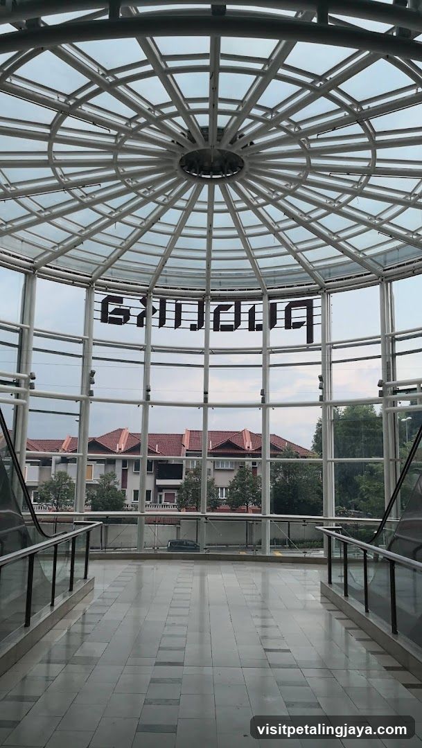 Glass Dome Interior with Reflections