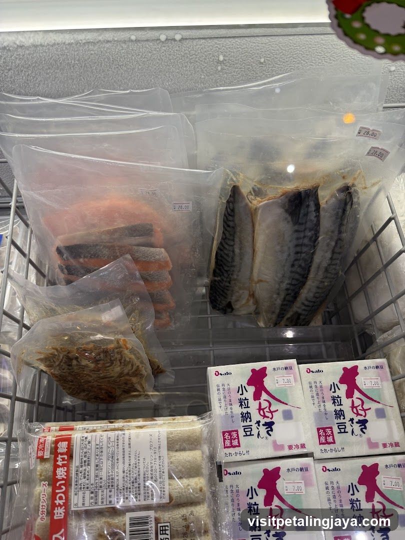 Frozen Seafood and Food Products Display