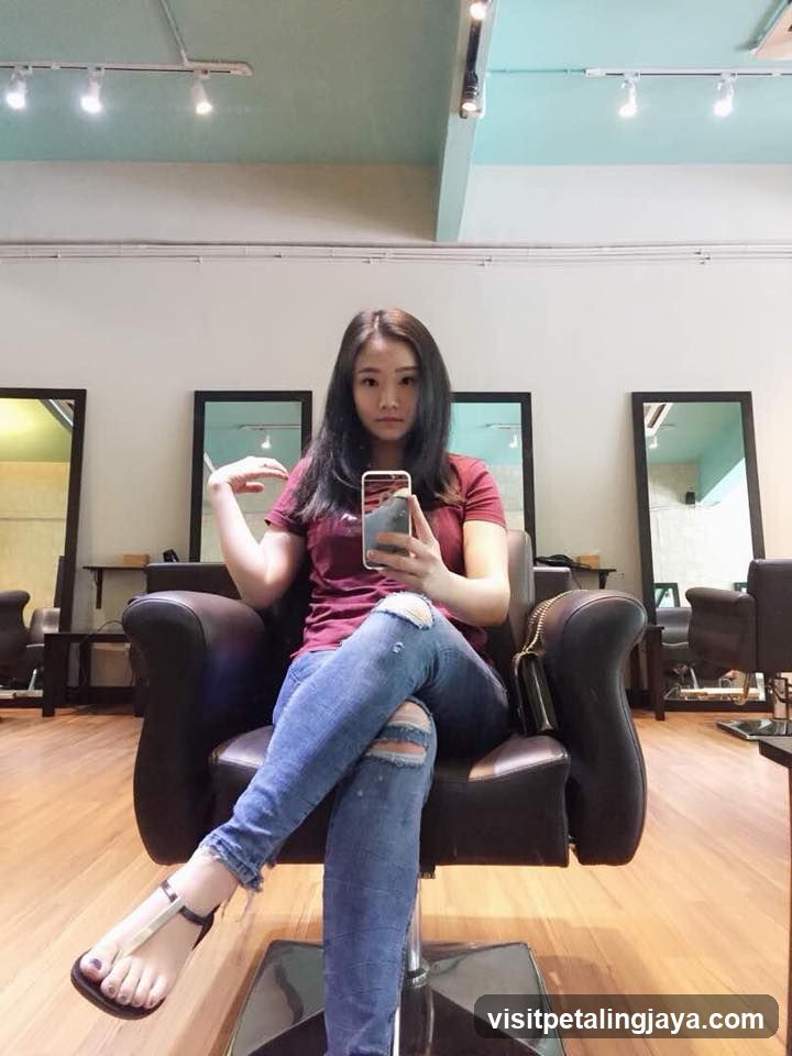 Salon Interior Selfie