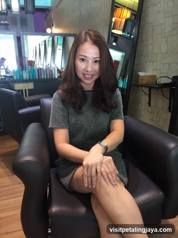 Woman in Salon Chair