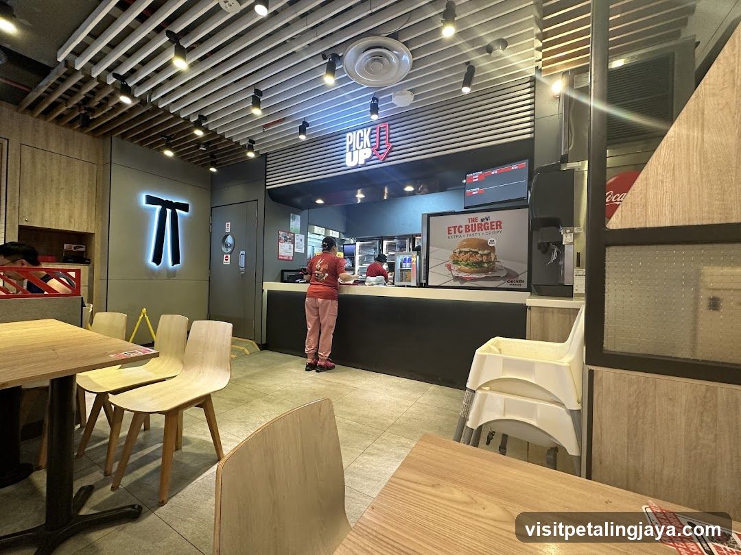Restaurant Interior with Pickup Counter