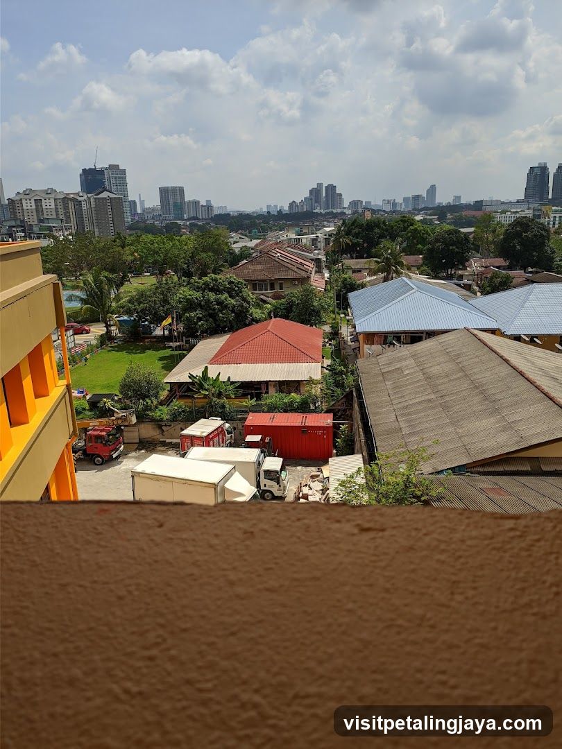 Urban View from Balcony