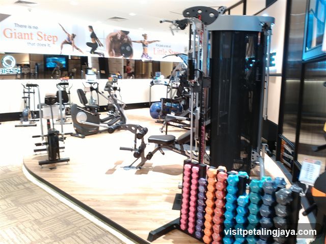 Gym Interior with Exercise Equipment
