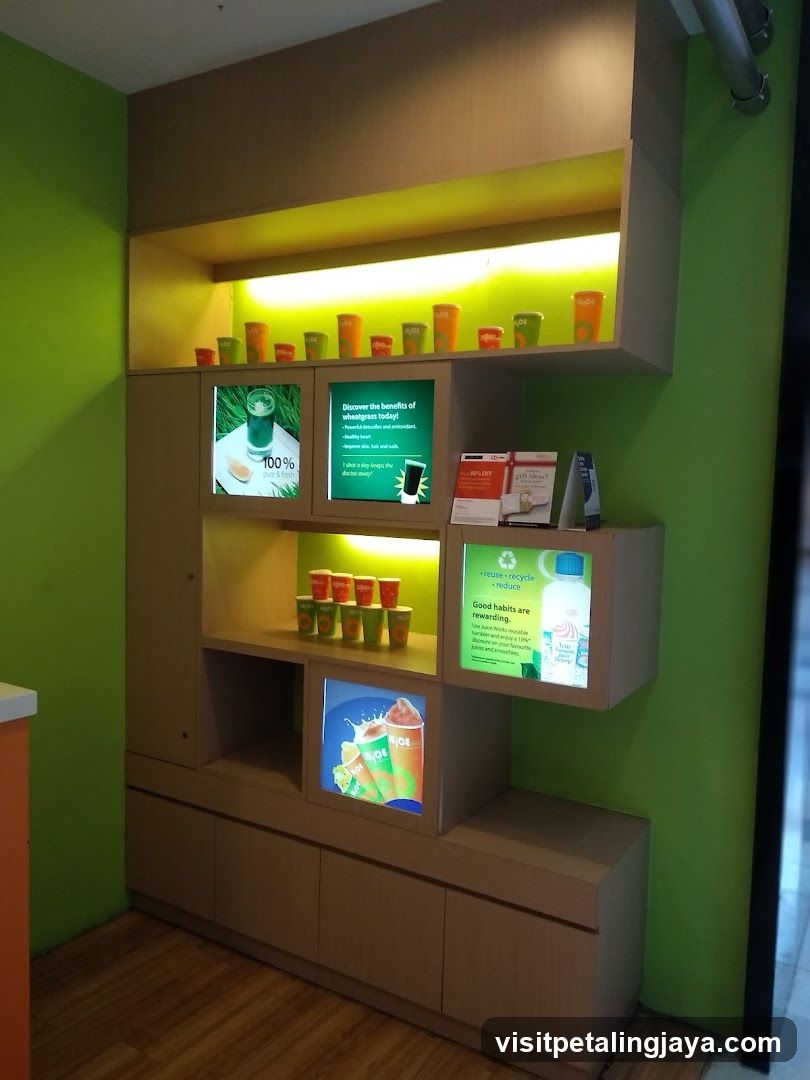 Display Shelf with Eco-Friendly Products